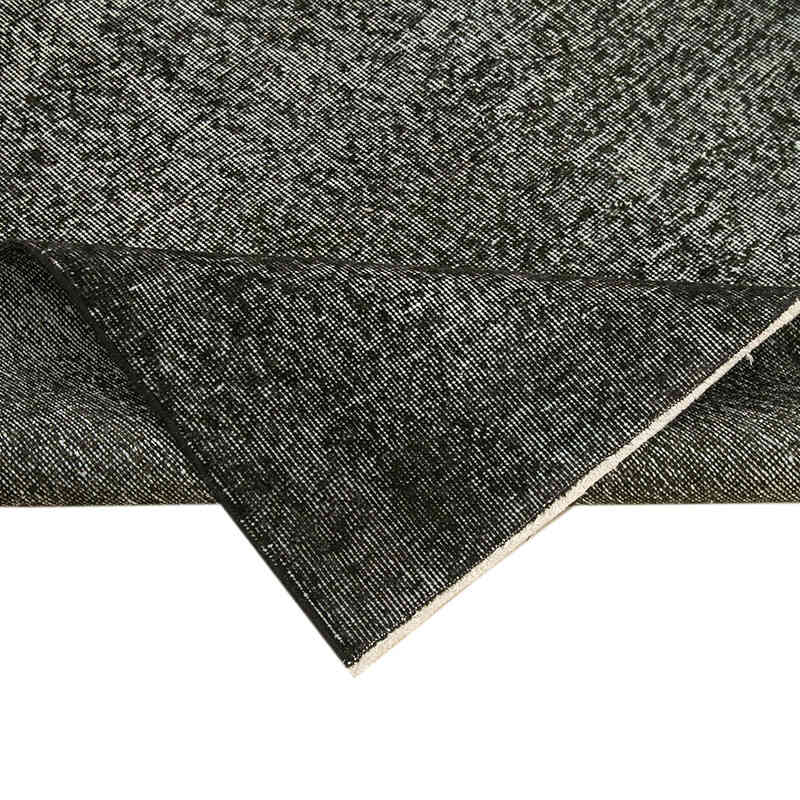 Siyah Boyalı El Dokuma Vintage Halı - 169 cm x 255 cm - K0056116