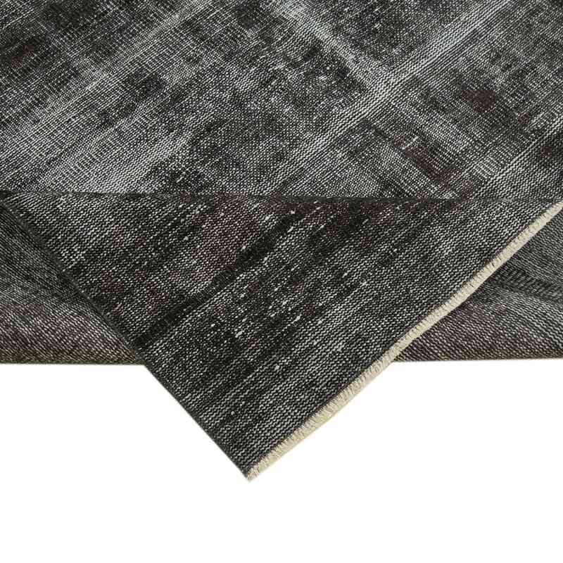 Siyah Boyalı El Dokuma Vintage Halı - 176 cm x 276 cm - K0056119