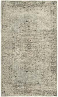 Alfombra Turca Vintage Sobre-teñida - 148 cm x 246 cm