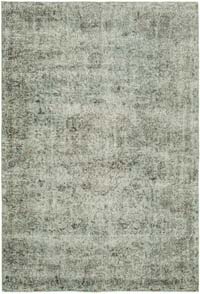 Boyalı El Dokuma Vintage Halı - 201 cm x 292 cm