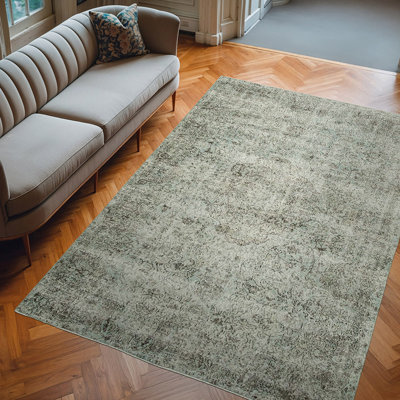 Alfombra Turca Vintage Sobre-teñida - 201 cm x 292 cm - K0056135