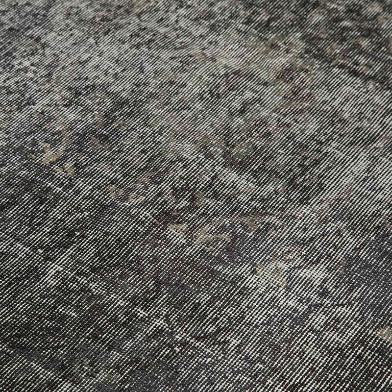 Siyah Boyalı El Dokuma Vintage Halı - 166 cm x 277 cm - K0056142
