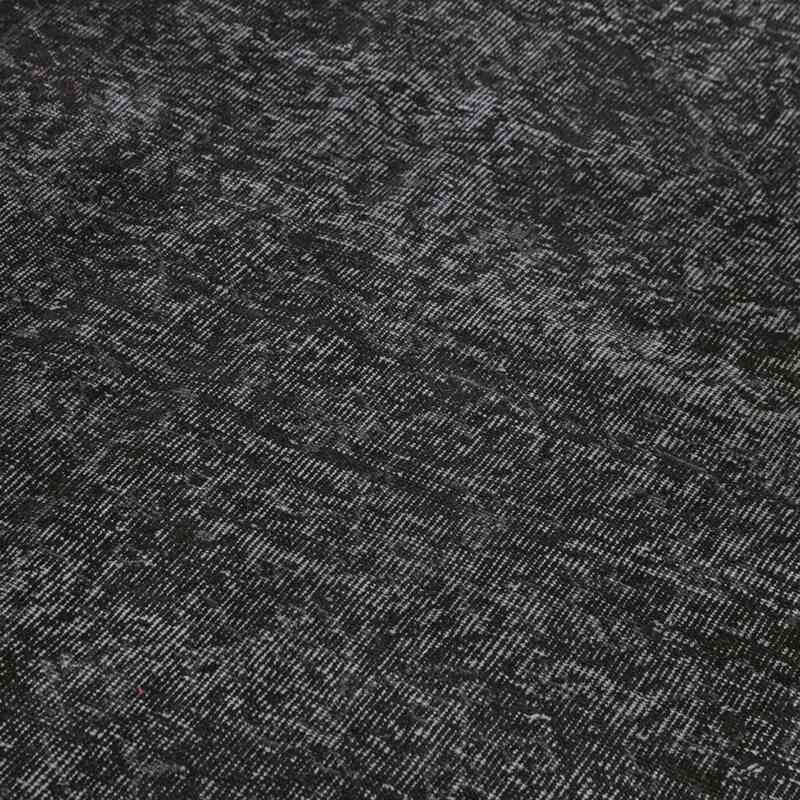 Siyah Boyalı El Dokuma Vintage Halı - 194 cm x 311 cm - K0056166
