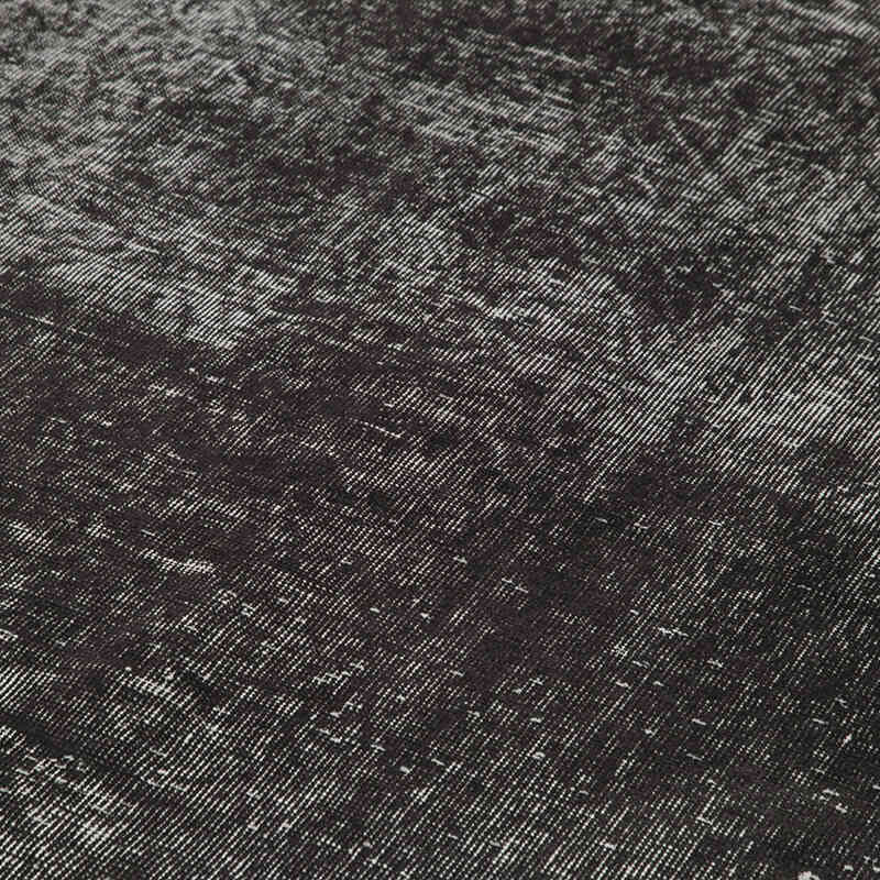 Siyah Boyalı El Dokuma Vintage Halı - 195 cm x 290 cm - K0056172
