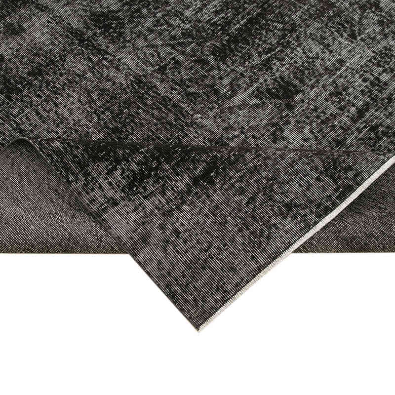 Siyah Boyalı El Dokuma Vintage Halı - 195 cm x 290 cm - K0056172
