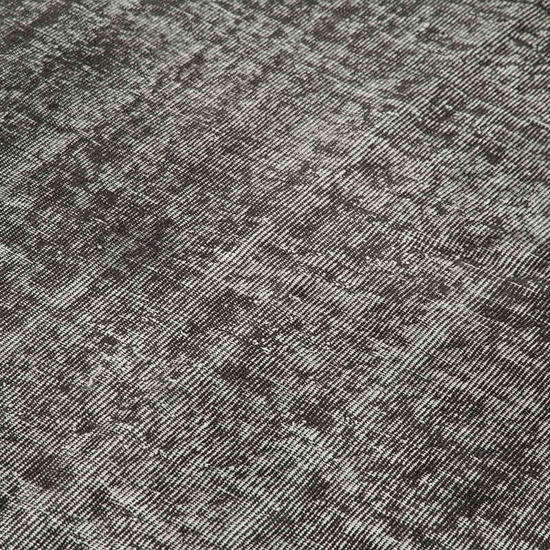 Negro Alfombra Turca Vintage Sobre-teñida - 159 cm x 247 cm - K0056179
