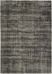 Siyah Boyalı El Dokuma Vintage Halı - 204 cm x 294 cm
