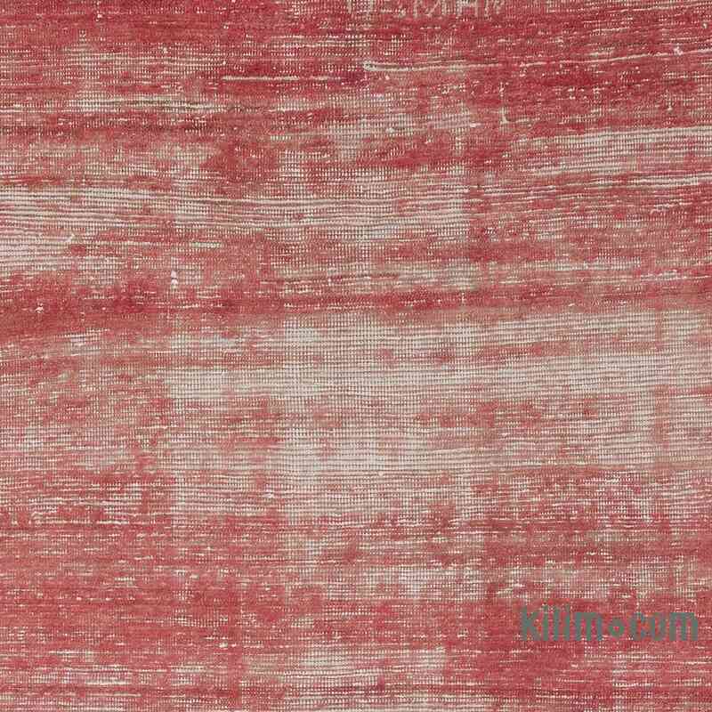 Kırmızı El Dokuma Vintage Halı - 125 cm x 300 cm - K0056191