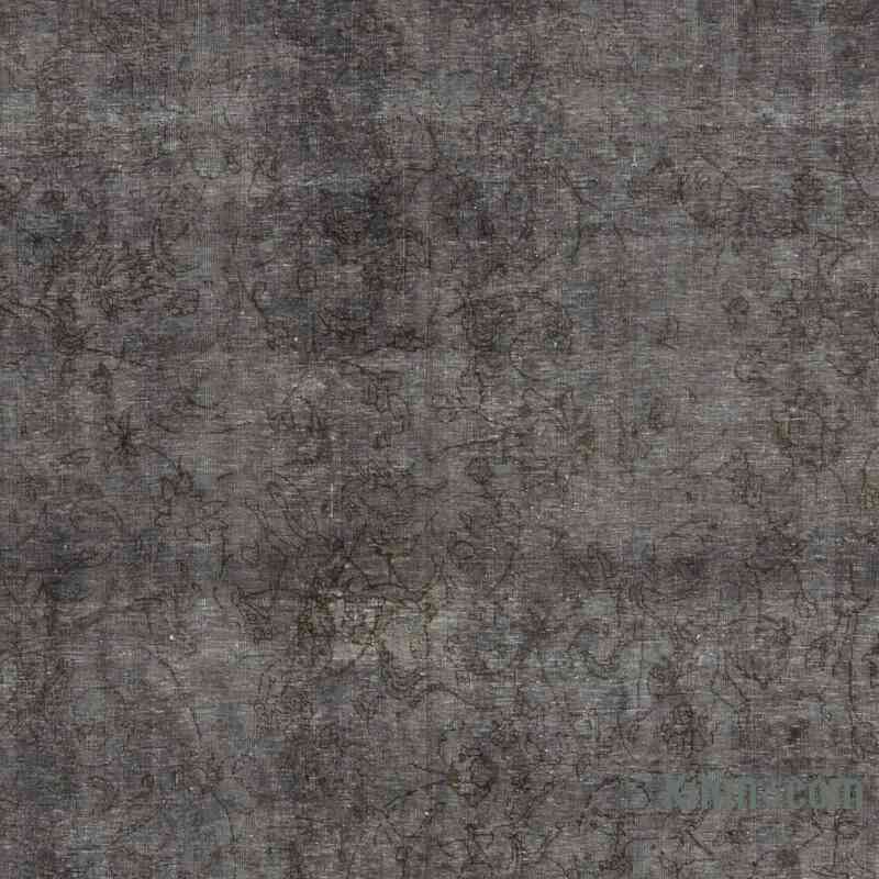 Grey Over-dyed Vintage Hand-Knotted Oriental Rug - 9' 5" x 13'  (113 in. x 156 in.) - K0056251