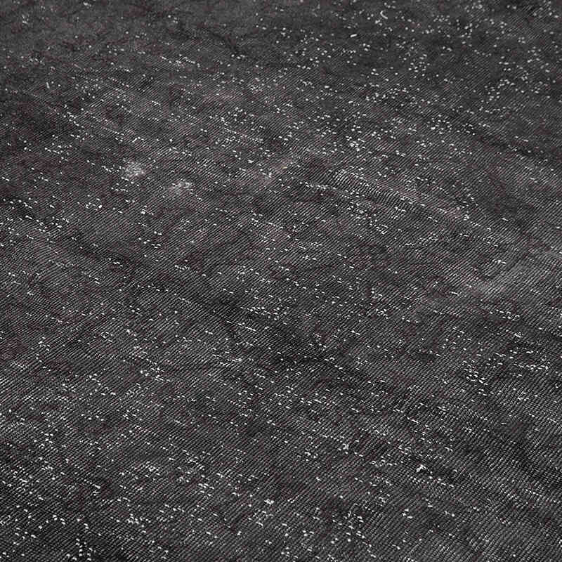 Black Overdyed Vintage Hand-Knotted Oriental Rug - 8' 11" x 12' 8" (107" x 152") - K0056290