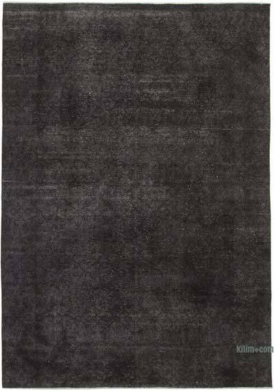 Siyah Boyalı El Dokuma Vintage Halı - 273 cm x 387 cm