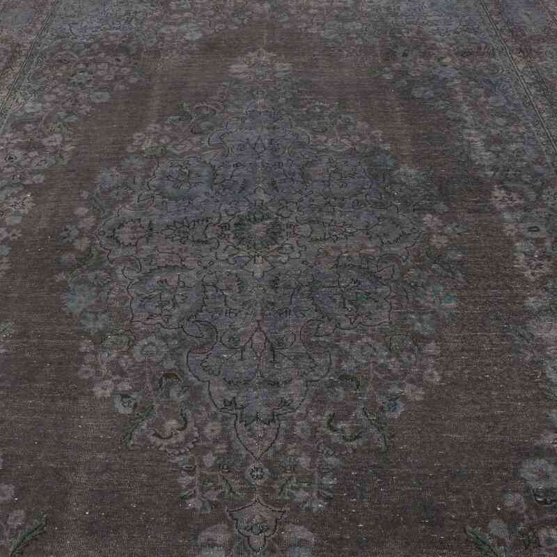 Gri Boyalı El Dokuma Vintage Halı - 206 cm x 327 cm - K0056330