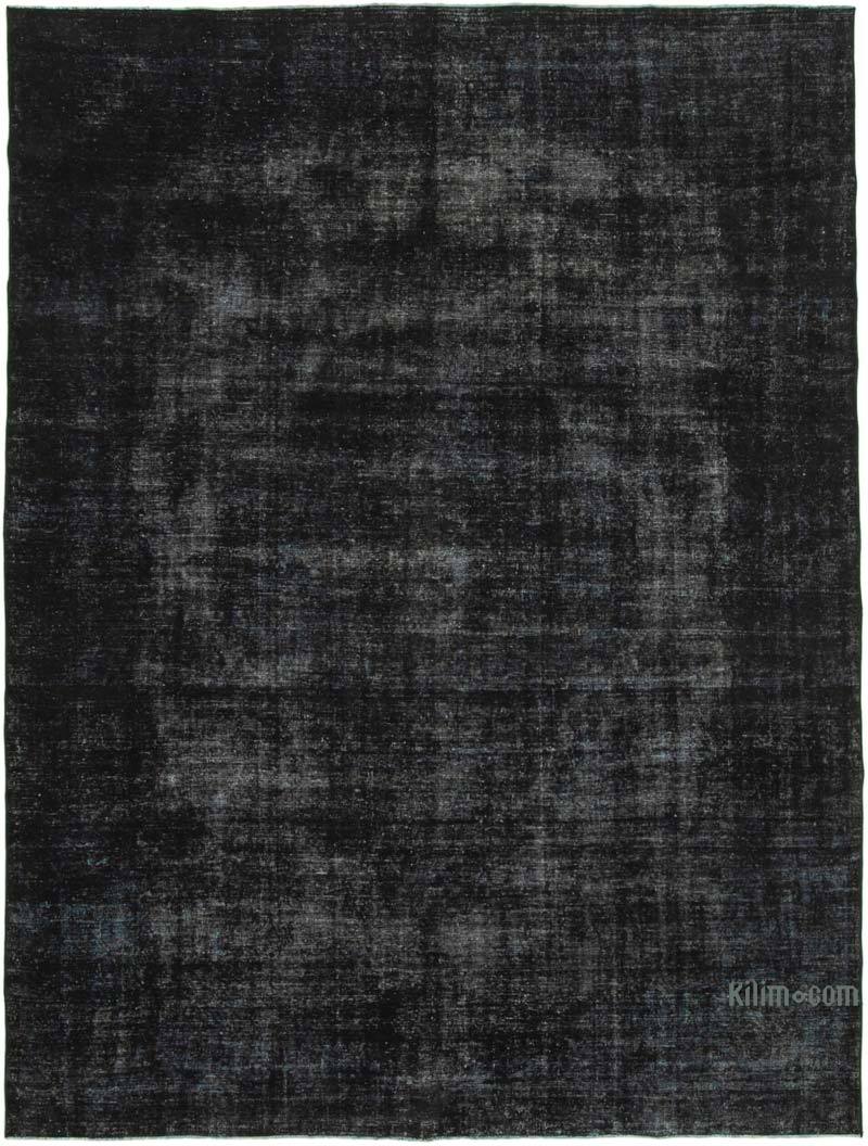Siyah Boyalı El Dokuma Vintage Halı - 300 cm x 400 cm - K0056333