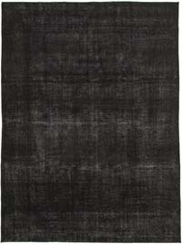 Siyah Boyalı El Dokuma Vintage Halı - 300 cm x 400 cm