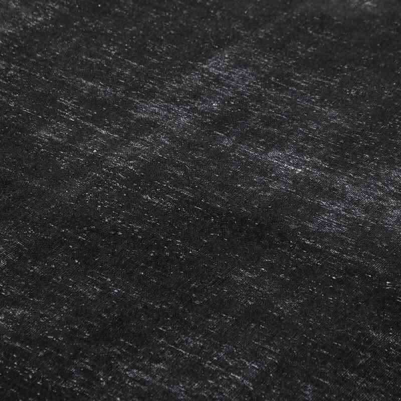Siyah Boyalı El Dokuma Vintage Halı - 300 cm x 400 cm - K0056336
