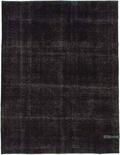 Siyah Boyalı El Dokuma Vintage Halı - 300 cm x 400 cm