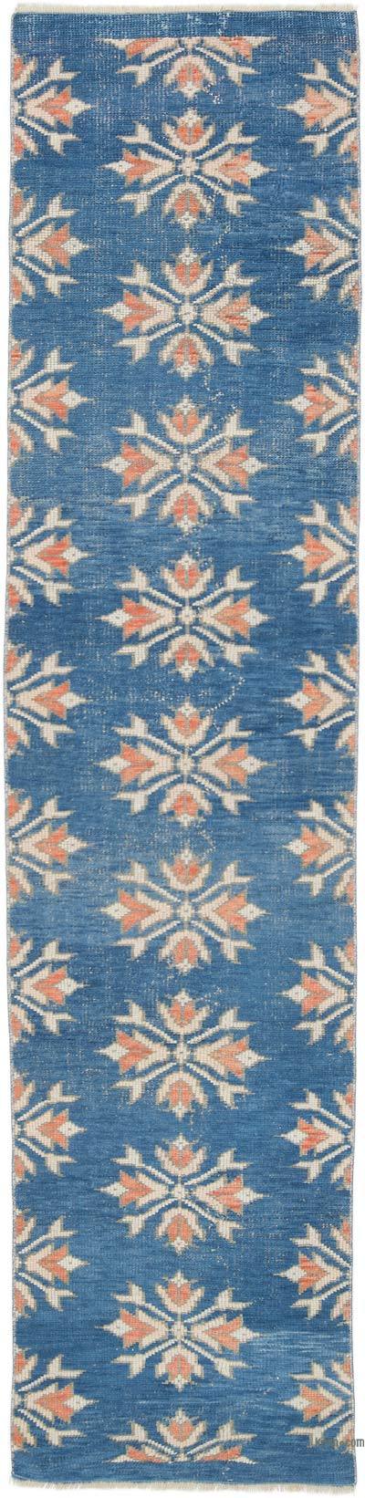 Vintage Turkish Hand-Knotted Runner - 2'  x 8' 8" (24 in. x 104 in.)