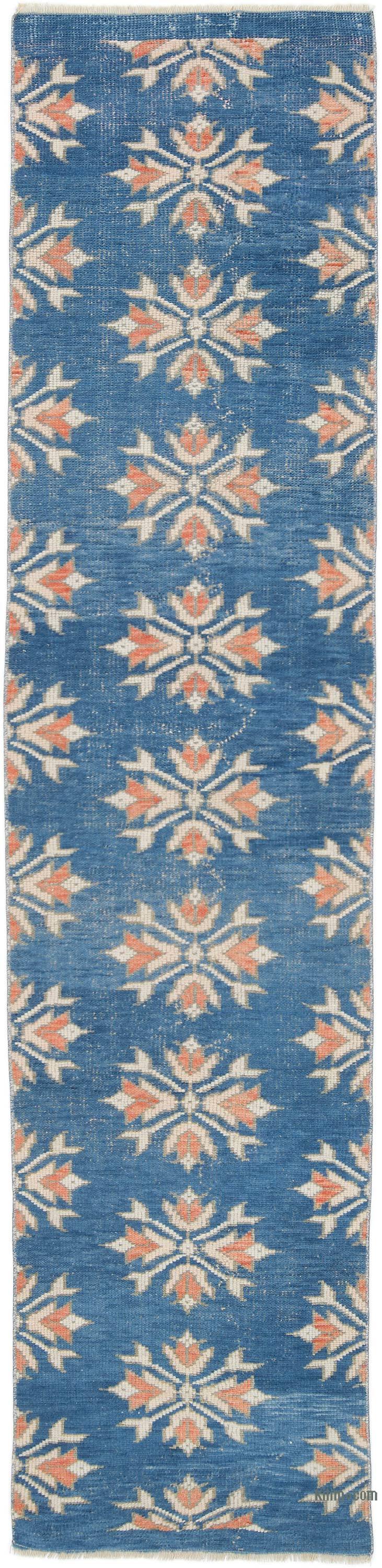 Vintage Turkish Hand-Knotted Runner - 2'  x 8' 8" (24 in. x 104 in.) - K0056379