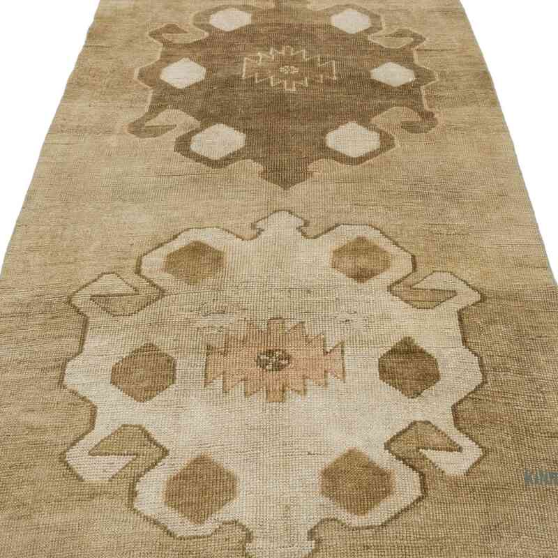 Vintage Turkish Hand-Knotted Runner - 3' 7" x 9' 11" (43 in. x 119 in.) - K0056381