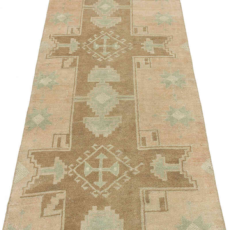 Vintage Turkish Hand-Knotted Runner - 2' 7" x 8' 11" (31 in. x 107 in.) - K0056382