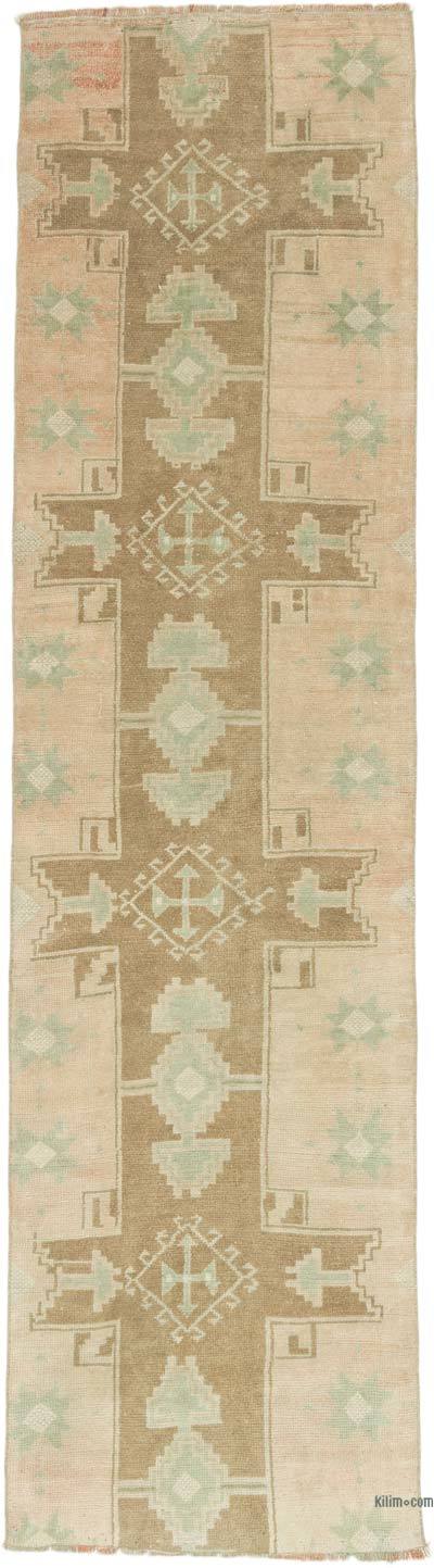 Vintage Turkish Hand-Knotted Runner - 2' 7" x 8' 11" (31 in. x 107 in.)