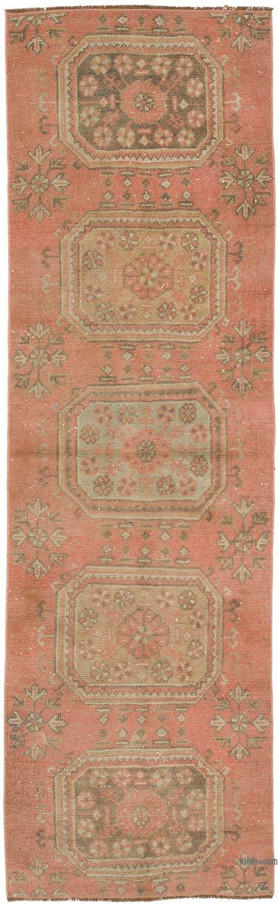 Vintage Turkish Hand-Knotted Runner - 2' 9" x 9' 1" (33 in. x 109 in.)