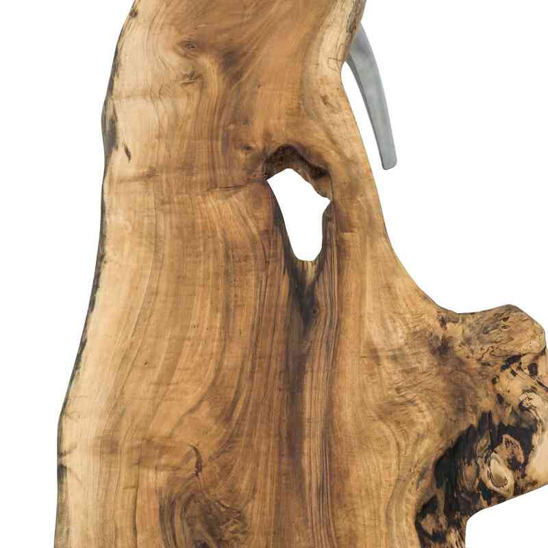 Live Edge Walnut Coffee Table with Cast Aluminium Legs - K0056394