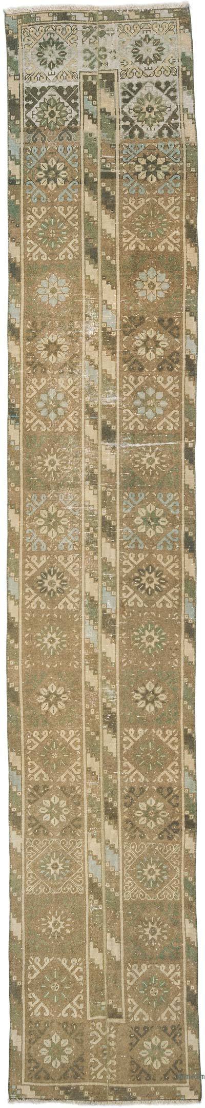 Vintage Turkish Hand-Knotted Runner - 2' 4" x 12' 9" (28 in. x 153 in.)