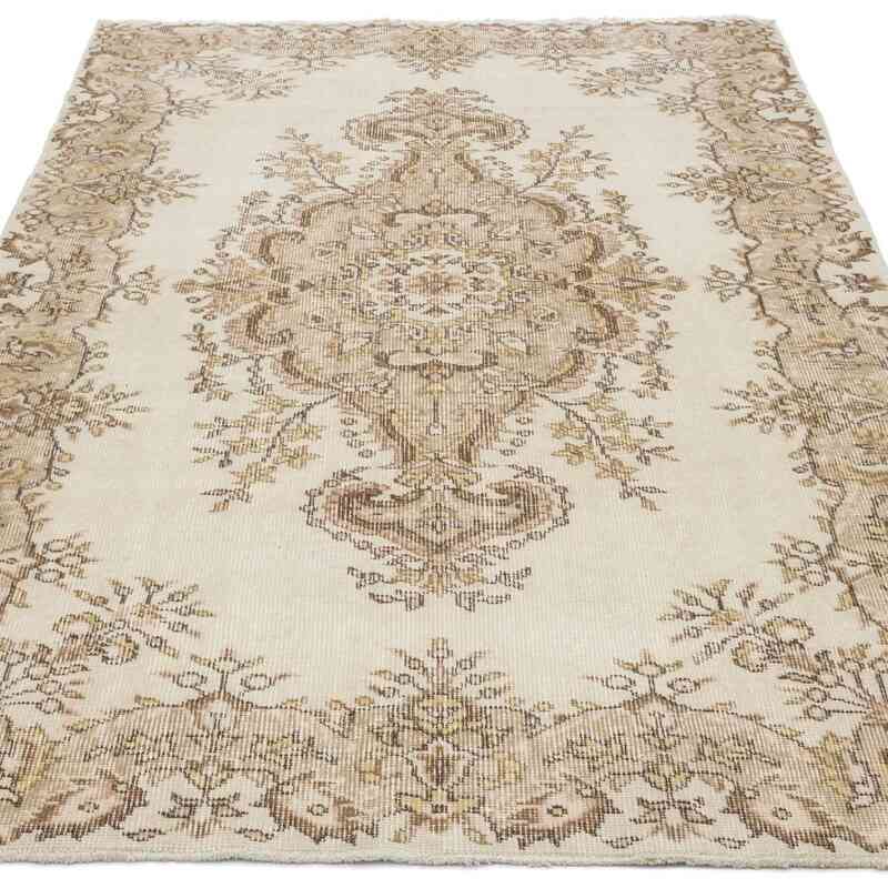 Alfombra Vintage Turca Anudada a Mano - 116 cm x 205 cm - K0056404