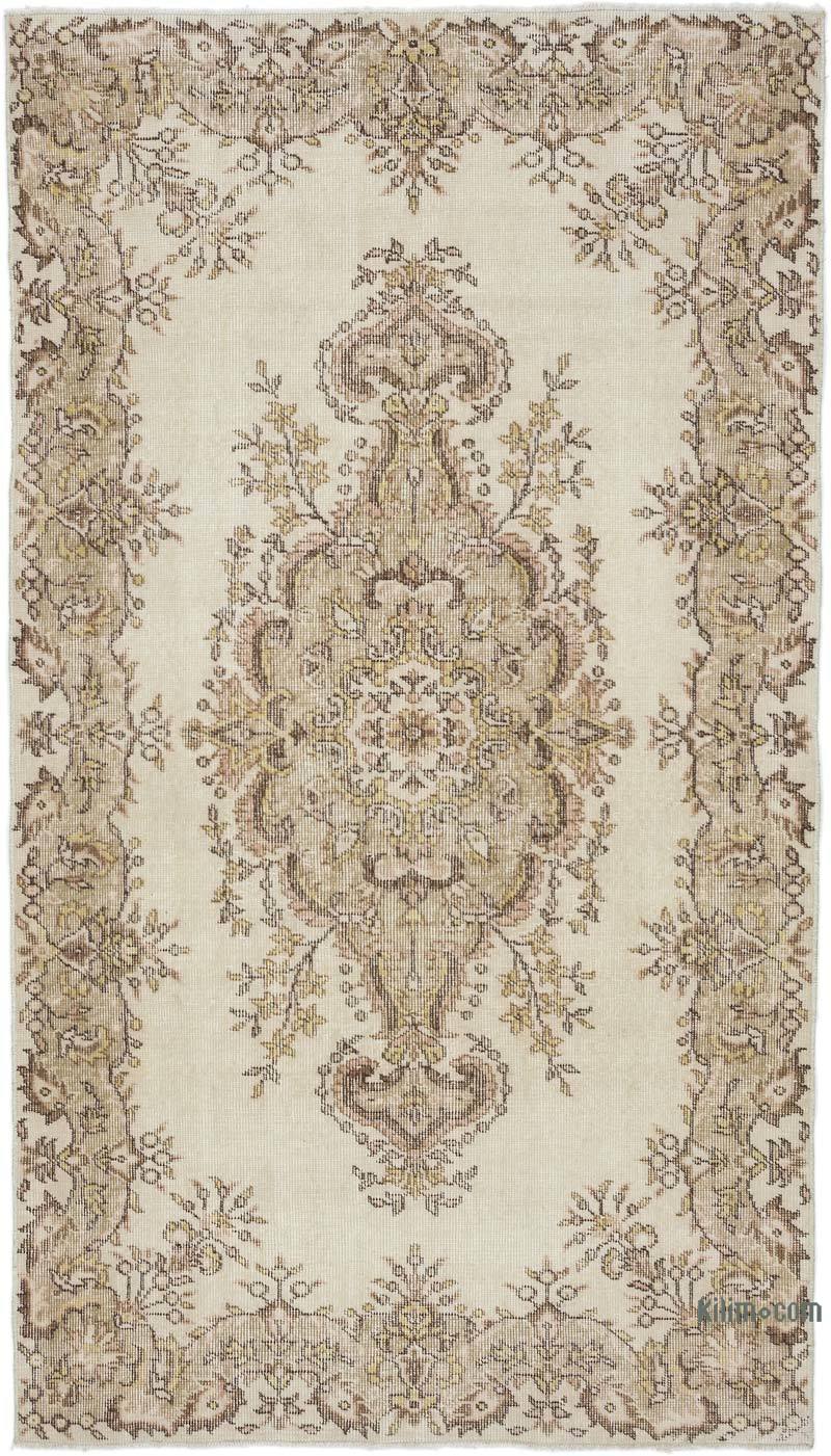 Alfombra Vintage Turca Anudada a Mano - 116 cm x 205 cm - K0056404
