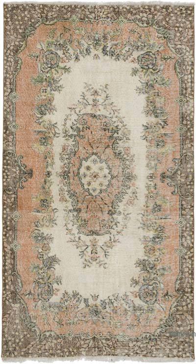 Alfombra Vintage Turca Anudada a Mano - 118 cm x 216 cm