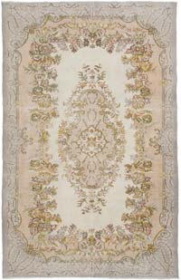 Alfombra Vintage Turca Anudada a Mano - 186 cm x 293 cm