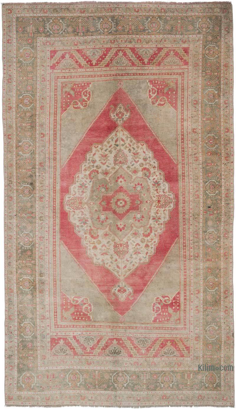 Alfombra Vintage Turca Anudada a Mano - 193 cm x 343 cm - K0056424