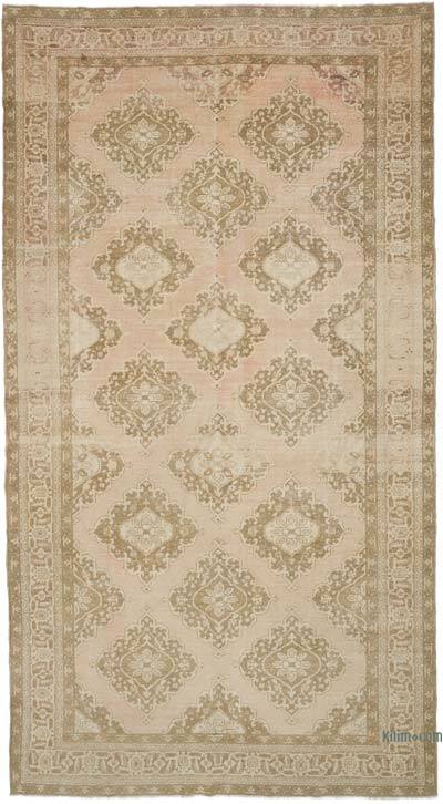 Vintage Turkish Hand-Knotted Rug - 7' 3" x 13' 5" (87 in. x 161 in.)