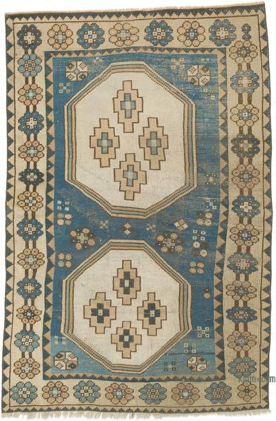 Vintage Turkish Hand-Knotted Rug - 4' 1" x 6'  (49 in. x 72 in.)