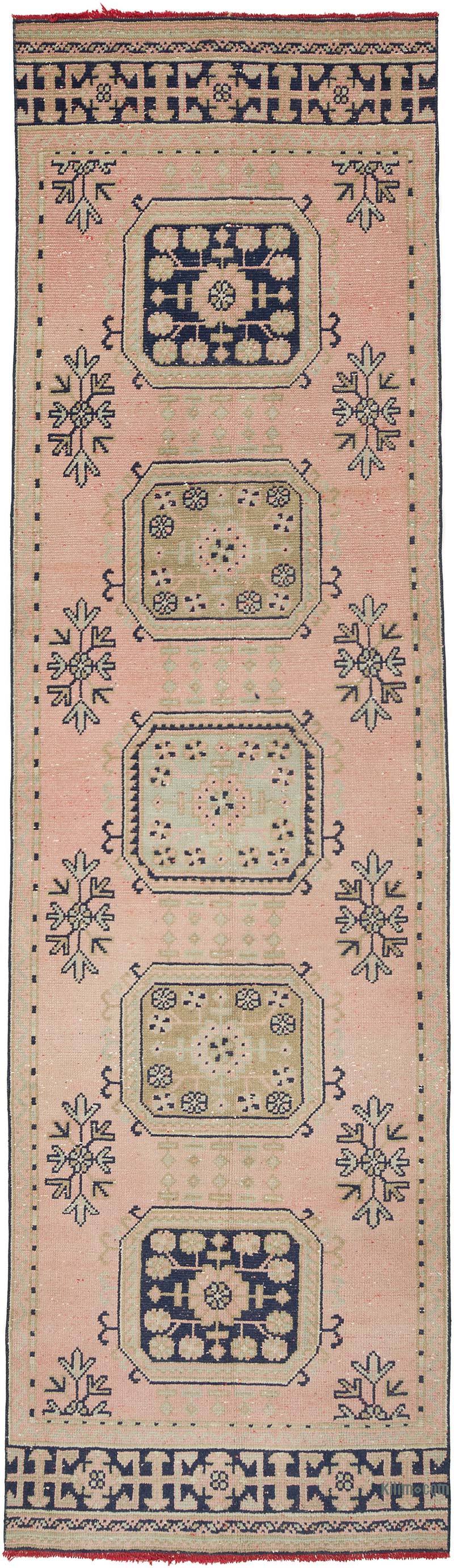 Vintage Turkish Hand-Knotted Runner - 3' 3" x 11' 4" (39 in. x 136 in.) - K0056433