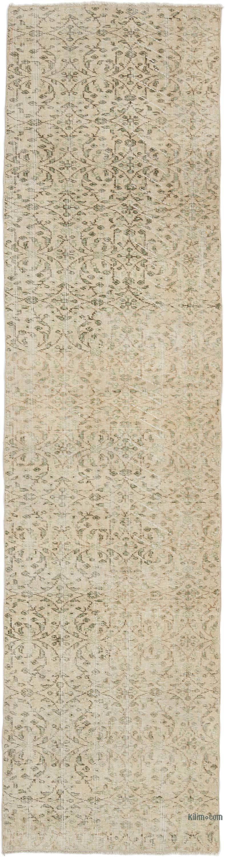 Vintage Turkish Hand-Knotted Runner - 2' 7" x 10' 2" (31 in. x 122 in.) - K0056435