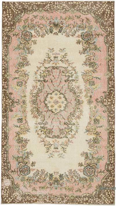 Alfombra Vintage Turca Anudada a Mano - 112 cm x 198 cm