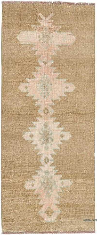 Vintage Turkish Hand-Knotted Runner - 2' 6" x 6' 1" (30 in. x 73 in.)
