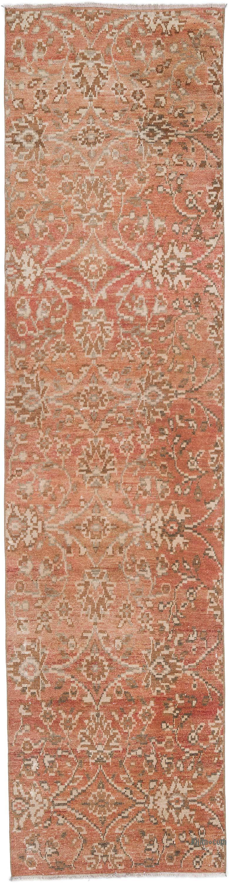 Vintage Turkish Hand-Knotted Runner - 2' 5" x 9' 5" (29 in. x 113 in.) - K0056454