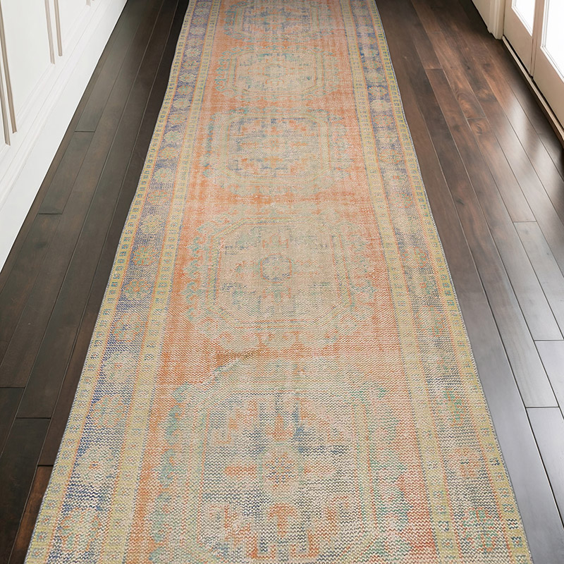 Alfombra Turca Vintage De Pasillo - 126 cm x 336 cm - K0056458