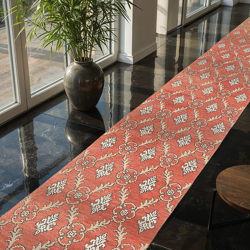 Alfombra Turca Vintage De Pasillo - 60 cm x 452 cm - K0056460