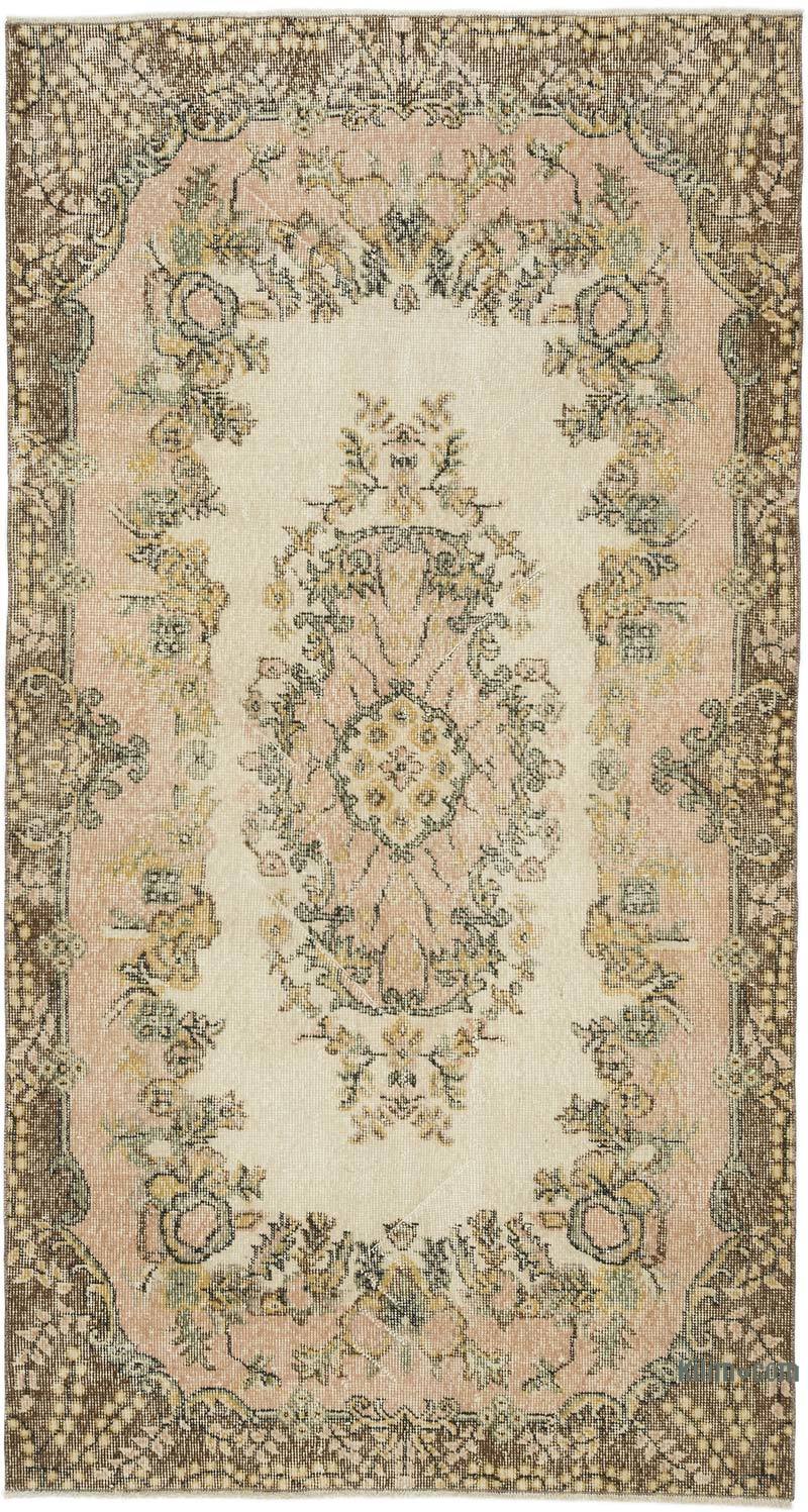 Alfombra Vintage Turca Anudada a Mano - 112 cm x 210 cm - K0056469