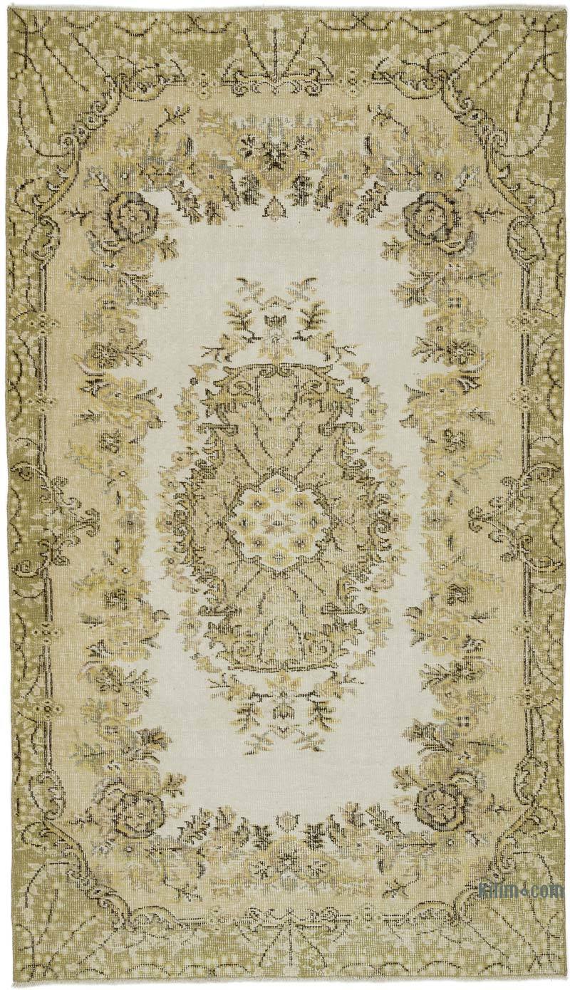 Alfombra Vintage Turca Anudada a Mano - 120 cm x 214 cm - K0056477