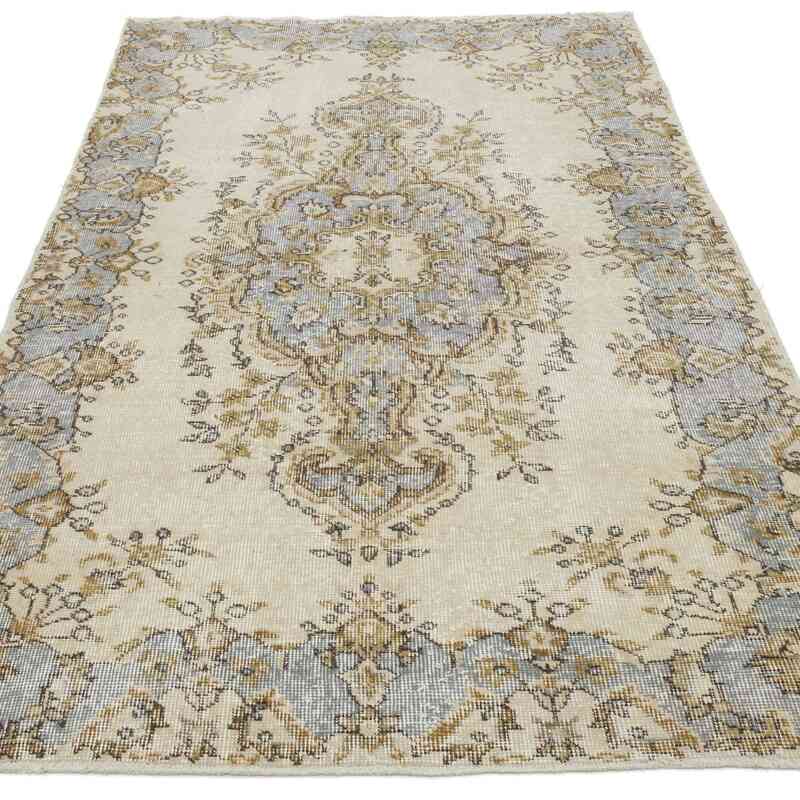 Vintage Turkish Hand-Knotted Rug - 3' 10" x 7' 1" (46" x 85") - K0056478