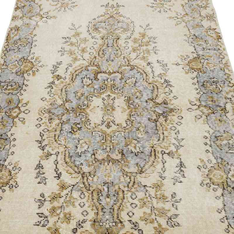 Vintage Turkish Hand-Knotted Rug - 3' 10" x 7' 1" (46" x 85") - K0056478