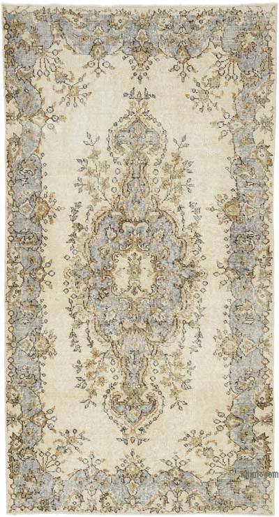 Alfombra Vintage Turca Anudada a Mano - 116 cm x 217 cm