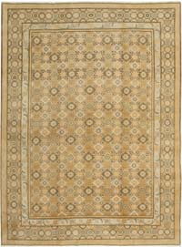 New Hand-Knotted Wool Oushak Rug - 10'  x 13' 9" (120" x 165")