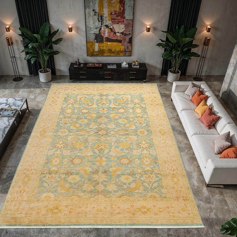 Nueva Alfombra Oushak Tejida a Mano - 312 cm x 434 cm - K0056486