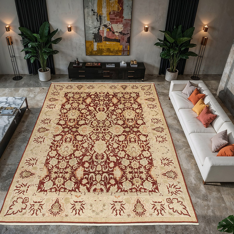 Nueva Alfombra Oushak Tejida a Mano - 310 cm x 432 cm - K0056498